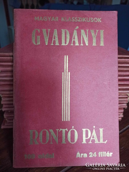 Gvadányi József Rontó Pál. Bp., 96 oldal