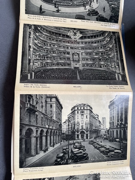 Old ricardo di milano leporello postcard collection