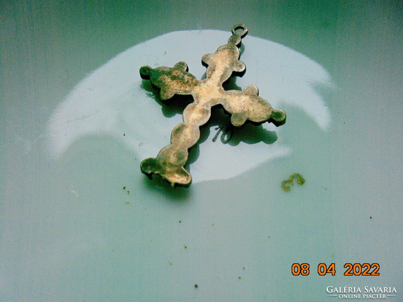 Antique garnet cross pendant