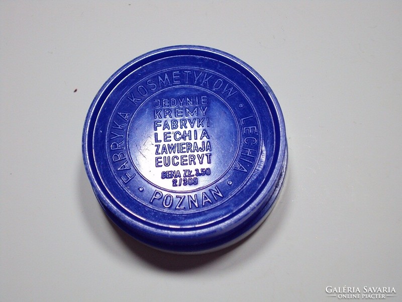 Retro plastic Nivea cream box jar bottle from the 1970s-80s