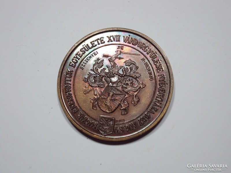 Bee xvii. Wandering Assembly Nyíre Church, August 8-9, 1987. Commemorative coin
