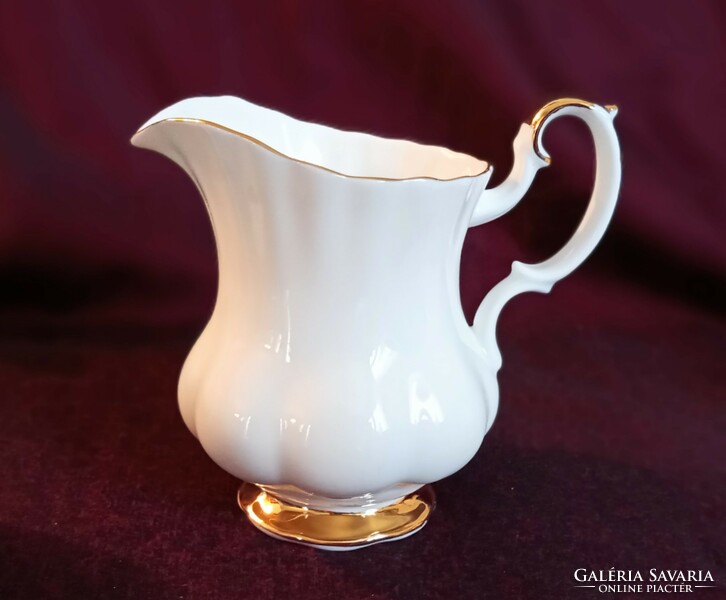 Royal Albert fehér arany teás nagy kiöntő 11x12cm