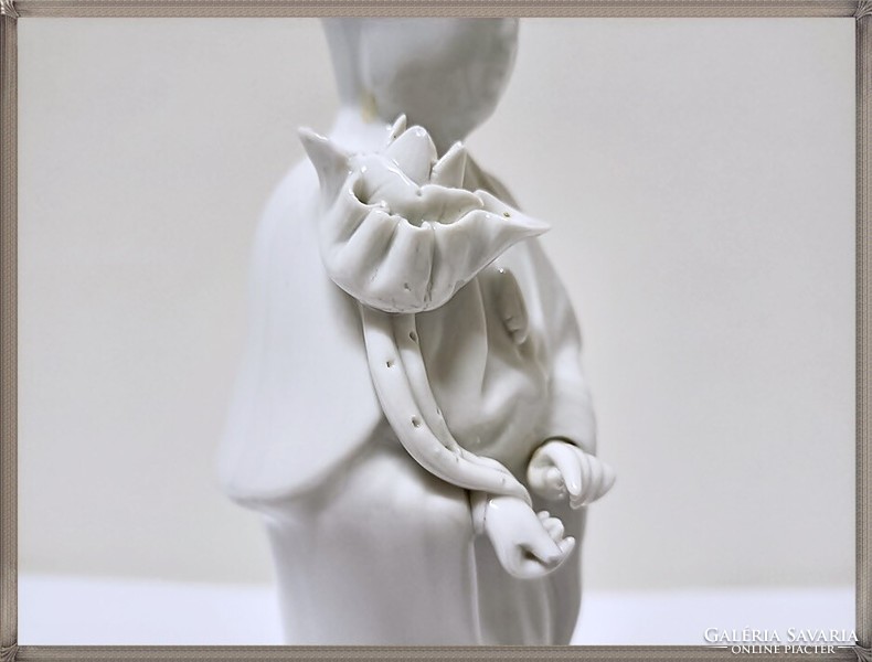 Antik kézműves Guan Yin kínai porcelán szobor