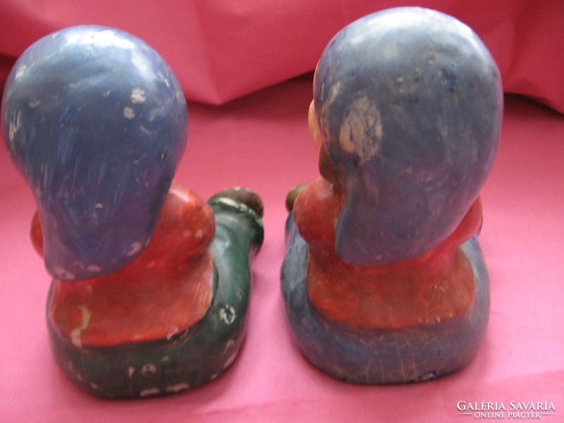 Antique rarity, charming couple statues walter bosse style