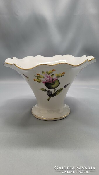 Herend fruit pattern porcelain vase