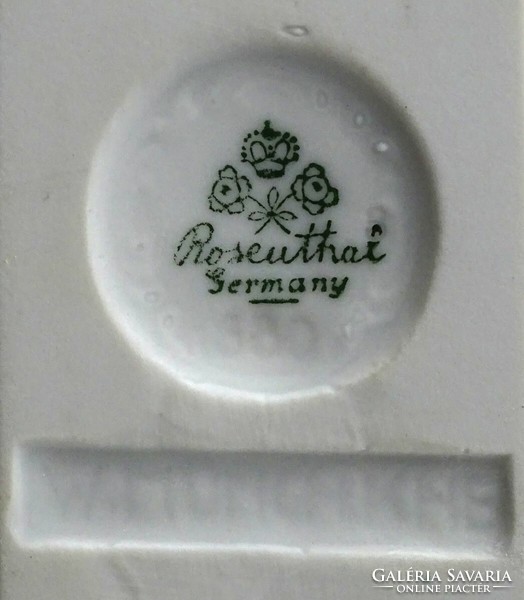 1G249 Hófehér Rosenthal porcelán őzike 13.8 cm