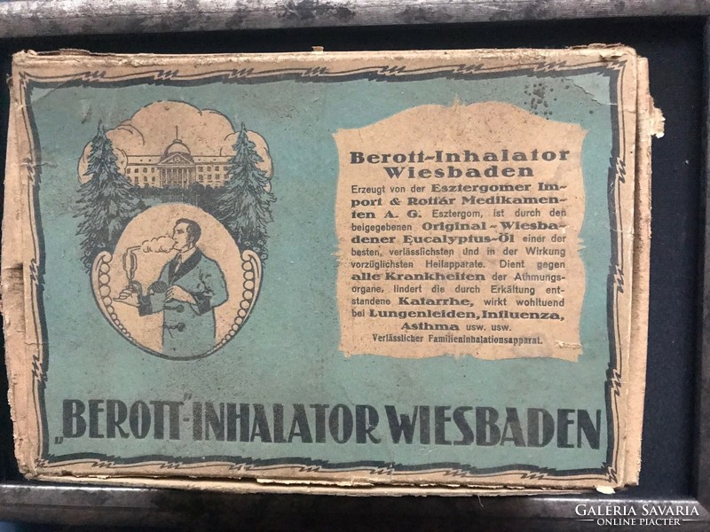 Berott inhaler, medical device, xx. No. Around the middle. In its original box.