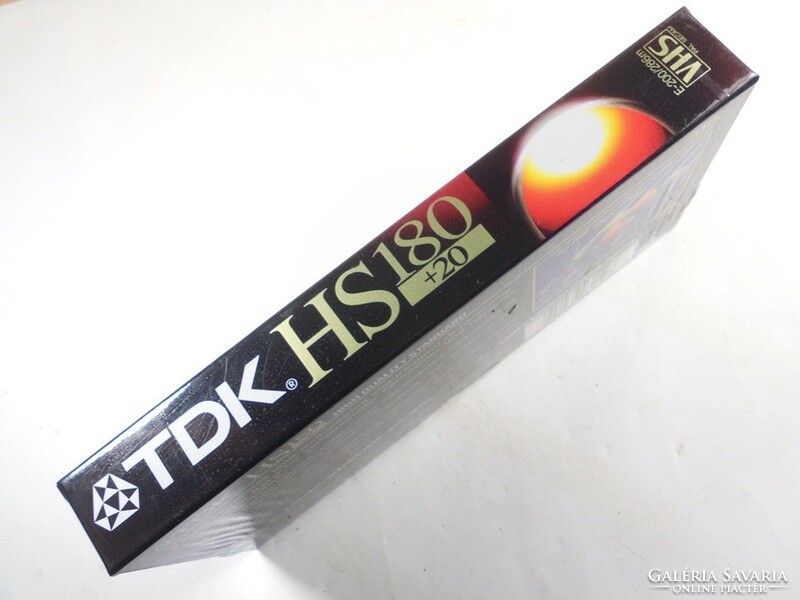 Retro TDK HS 180 +20 videókazetta videó kazetta VHS bontatlan csomagolásban, új