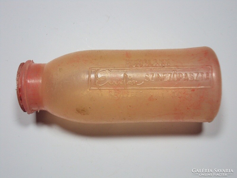 Retro műanyag Budalakk Emfix színezőpaszta doboz tégely flakon 1970-80-as évekből
