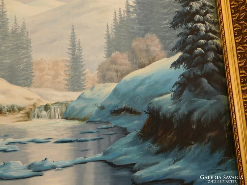 Nagyméretű festmény Vladimir Najgyanov Téli táj