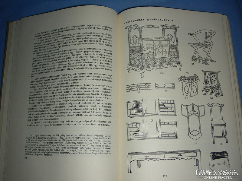 1962 specialist book rarity with a list of furniture styles and eras for the layman and the professional