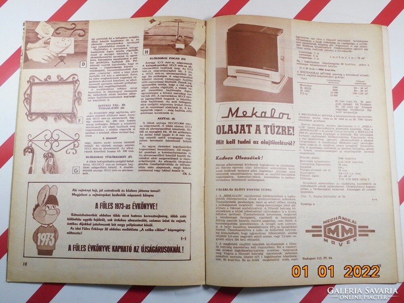 Old retro handyman hobby DIY newspaper - 72/11 - November 1972 - for a birthday