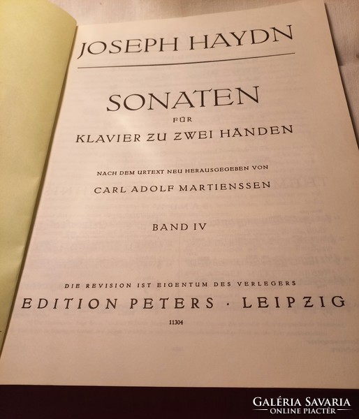 Haydn sonatas for piano for sale