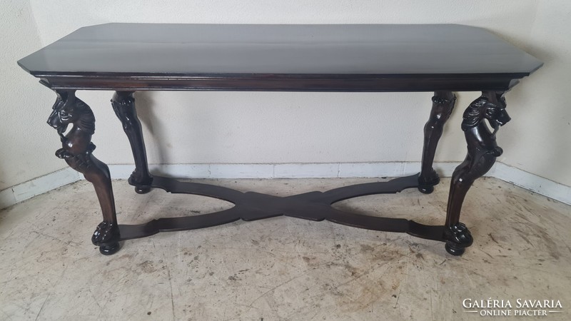 A641 newly renovated antique, renaissance style dining table, console table