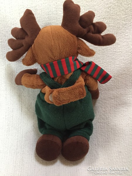 Reindeer mascot figure, can be attached to belt or arm