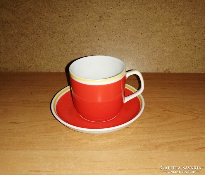 Hollóházi porcelán kávés csésze aljjal (0-1)