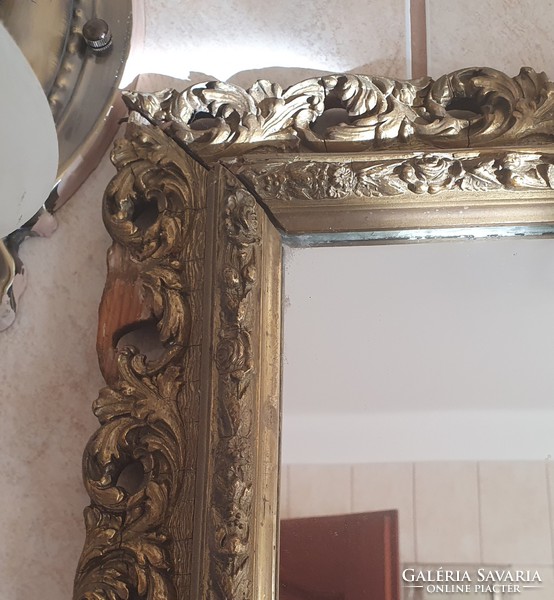 Florentin képkeret, tükör keret, tükörrel együtt