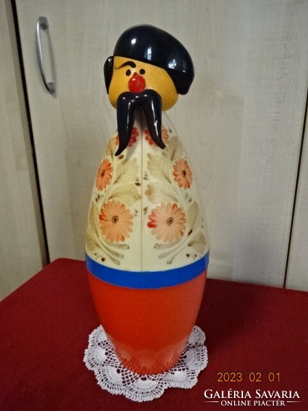 Plastic Russian doll - Kazakhstan figure, height 33 cm. He has! Jokai.