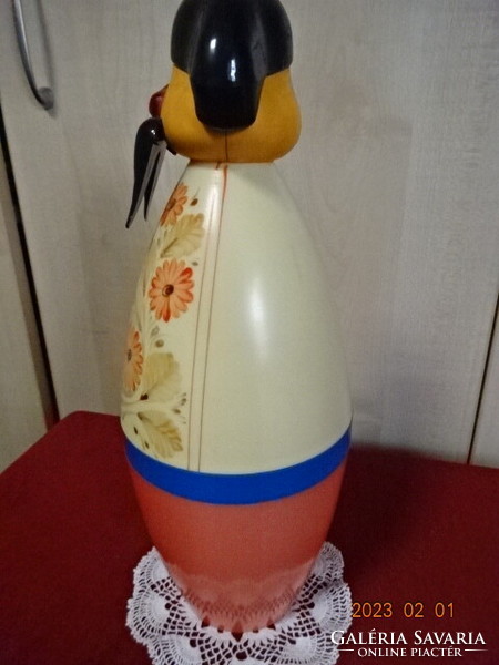 Műanyag orosz bábu - Kazahsztán -figura, magassága 33 cm. Vanneki! Jókai.
