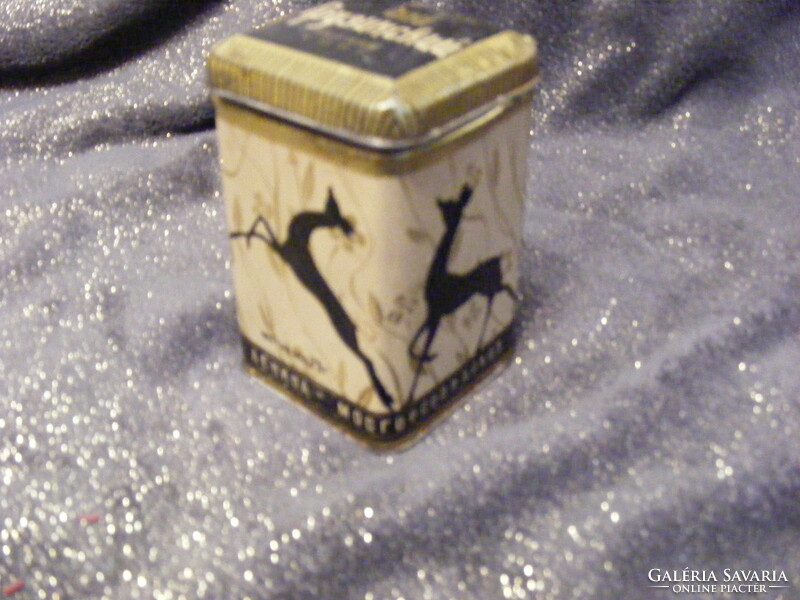 Antique Russian tea box, tin, metal