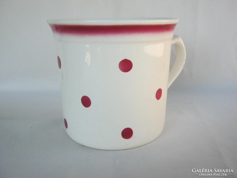Granite ceramic polka dot 1 liter large mug