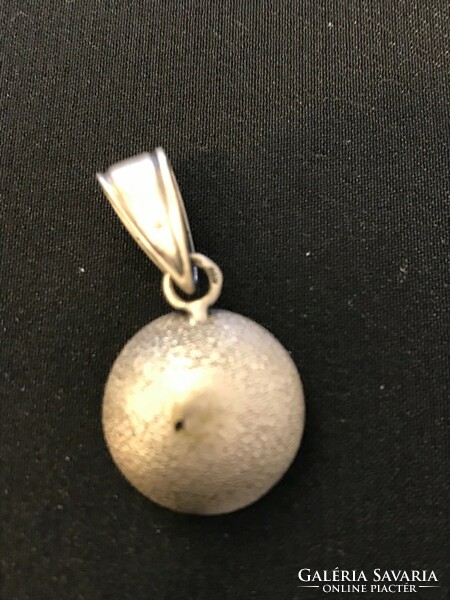 Very nice, new. Silver pendant with pyrite stone 925, marked. 4 cm long.