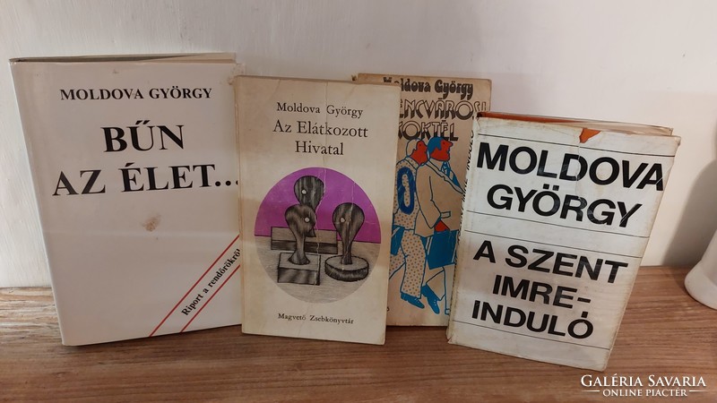 Moldova György Könyvek  Bűn az élet,Ferencvárosi koktél, A Szent Imre - induló,Az Elátkozott Hivatal