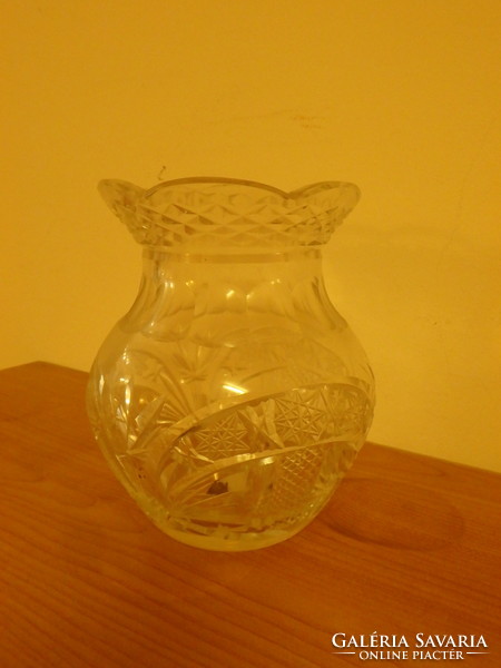 Crystal vase 17 cm