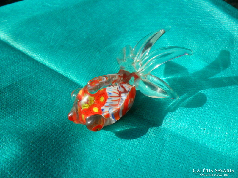 Millefiori style glass fish from Murano