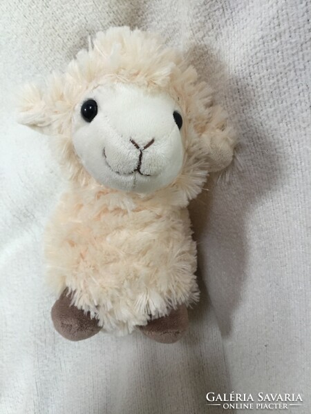 Plush lamb figure, marked, numbered