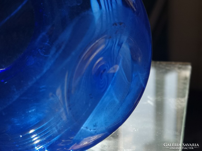 Fújt, király kék, olasz váza