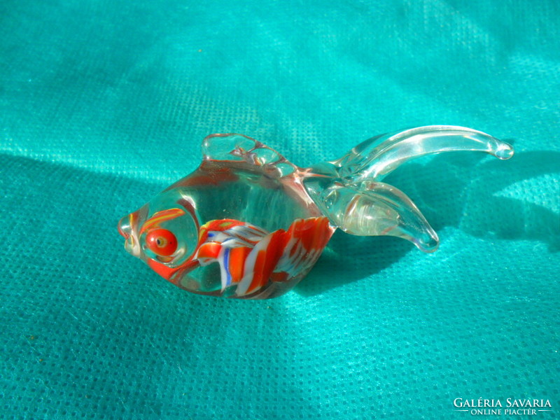 Millefiori style glass fish from Murano