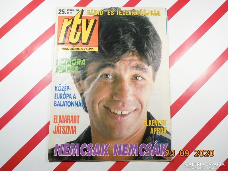 Old retro rtv magazine - radio and television news - 06. 21-27, 1993. - As a birthday present