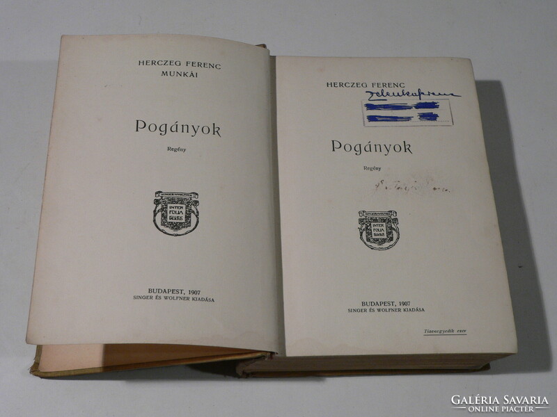 Herczeg Ferenc - Pogányok című könyve olcsón eladó