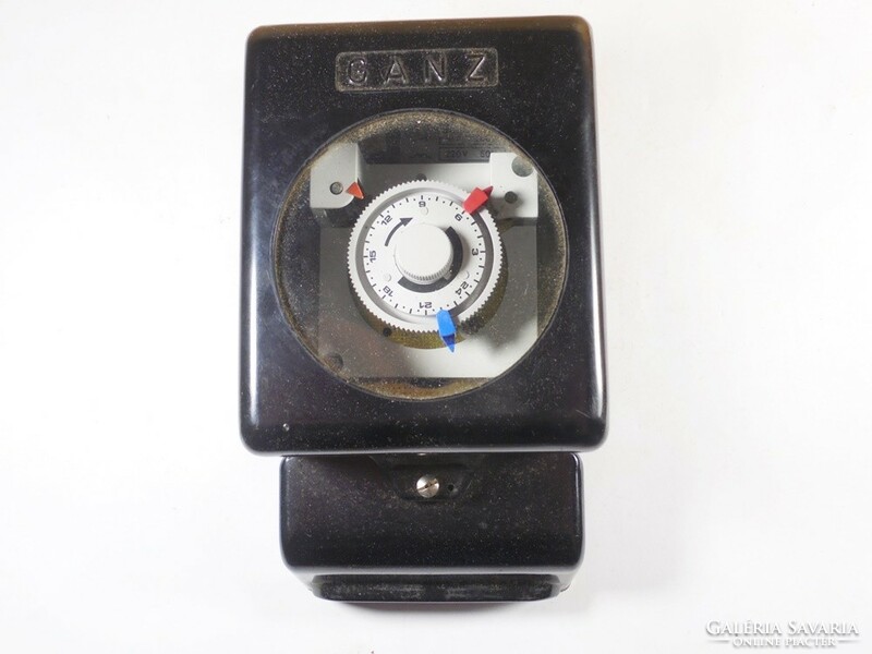 Retro GANZ villamos áram bojler időkapcsoló szabályzó kapcsoló - kb. 1970-es évekből