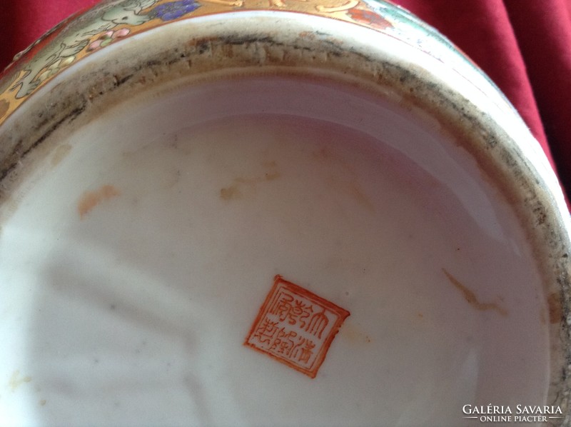 Kinai Famille Rose porcelán lótusz tea Gyógynövény Feng Shui urna váza edény doboz tároló fűszer