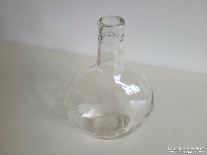 Old ham glass colorless 2 liter vintage bottle