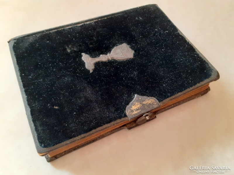 Antique buckled little prayer book 1909 old book