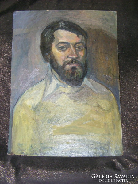 Férfi olaj portré, kép, festmény 68/50 cm