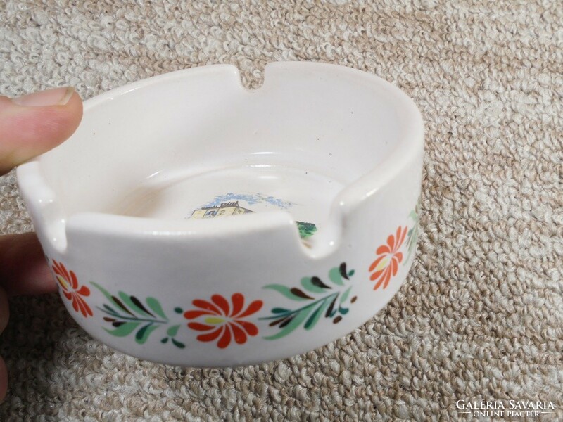 Retro old ceramic ashtray ash ashtray bowl aggtelek tourist souvenir - approx. From the 1970s and 80s
