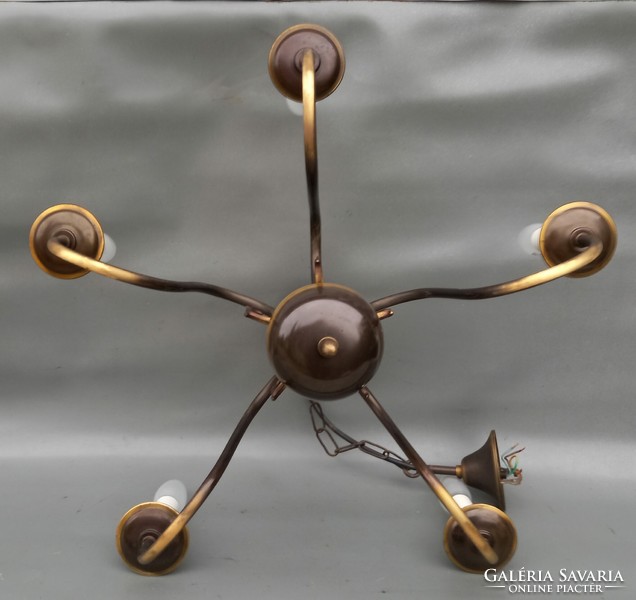 Flemish copper chandelier 5 arms