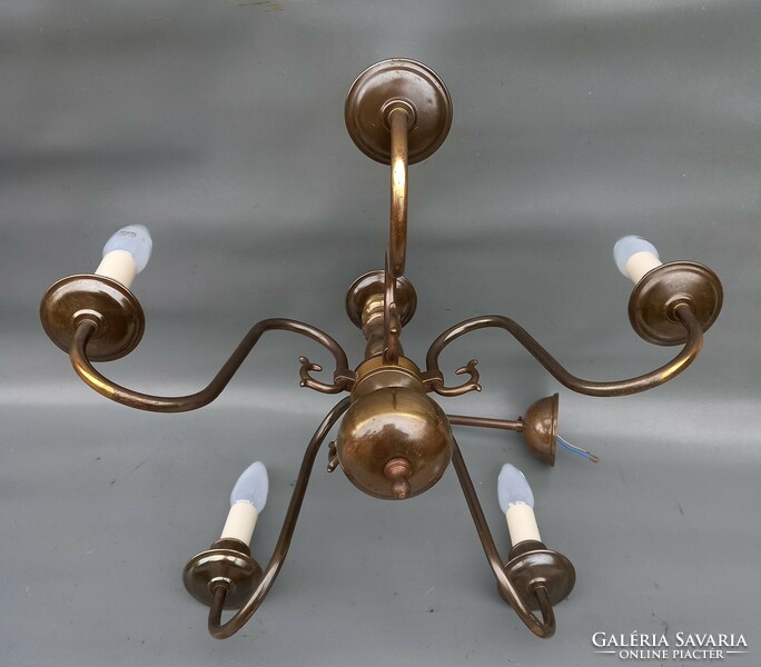 Flemish copper chandelier with 5 arms n