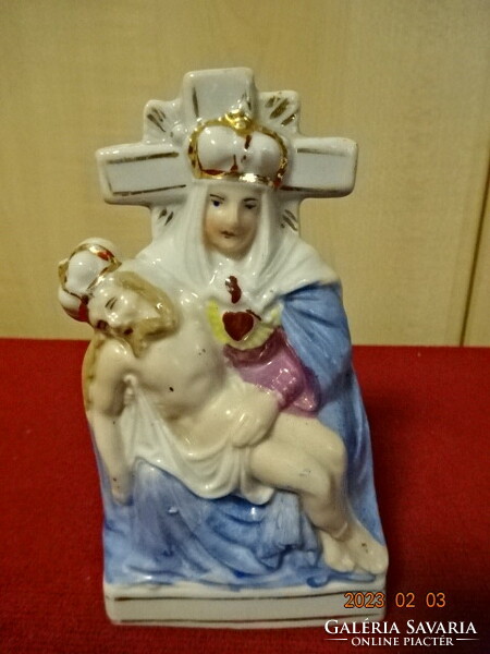 Orosz porcelán figura, kézzel festett Görög katolikus szentek. Jókai.