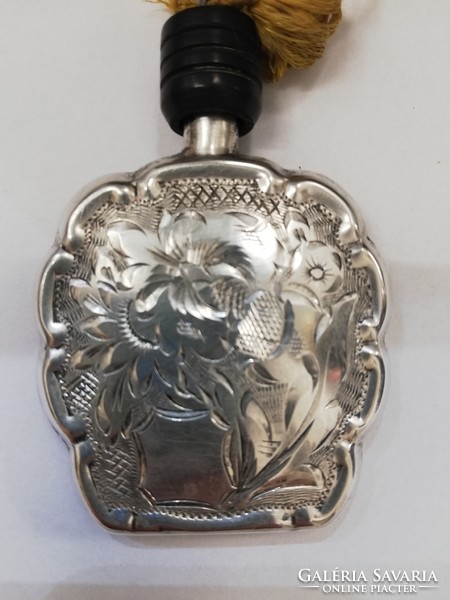 Ezüst parfüm tartó,1900 körül