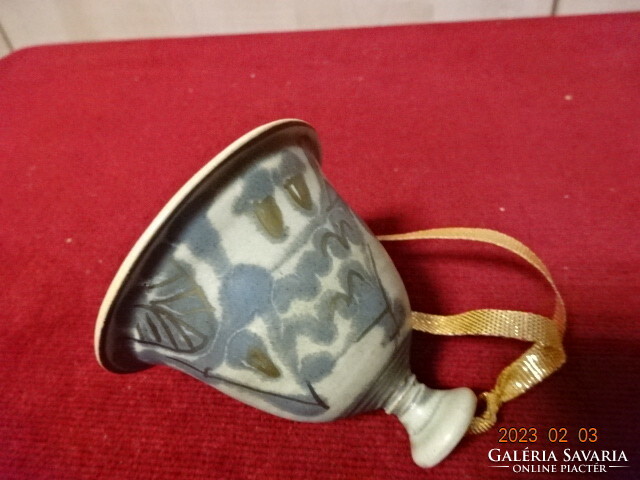 Russian porcelain, Christmas bell, height 6.5 cm. Jokai.