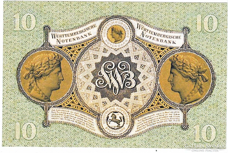 German states 10 gulden 1871 replica
