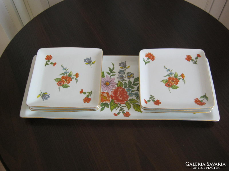 Hollóház porcelain cake or sandwich set for 6 people