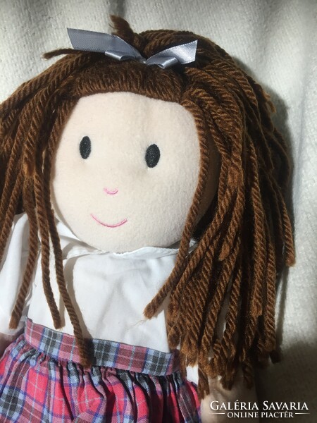 Textile doll, vintage rag doll, girl figure