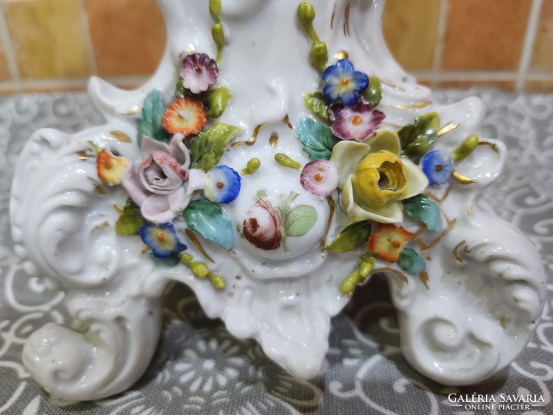 Alt Wien Antik Bécsi Porcelán Asztali Óra