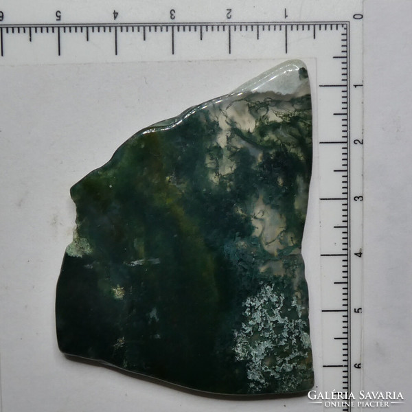 Mohaachát ásvány Klorit zárványos Kalcedon mintadarab. 19 gramm.